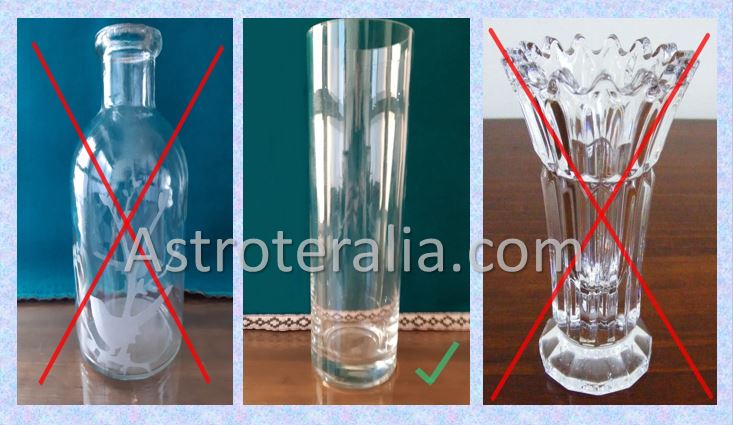 Tres Tipos de recipientes de vidrio y cristal recomendados para utilizar en las limpiezas energéticas de gemas y minerales